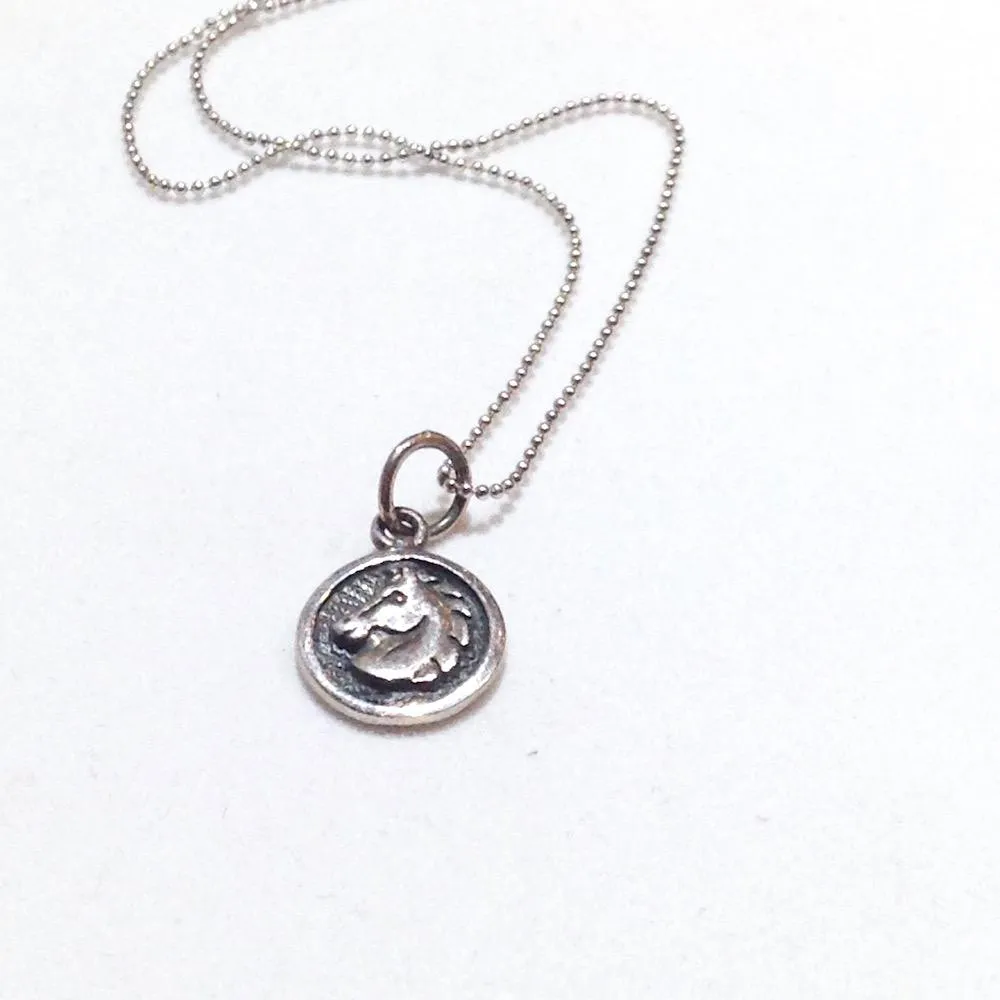 Sterling Silver horse pendant