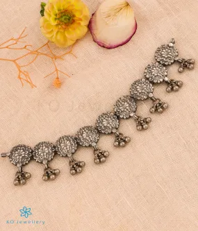 The Varun Silver Floral Choker Necklace