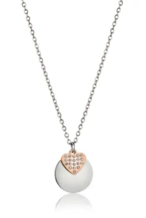 Tinetto Silver & Rose Gold Necklace