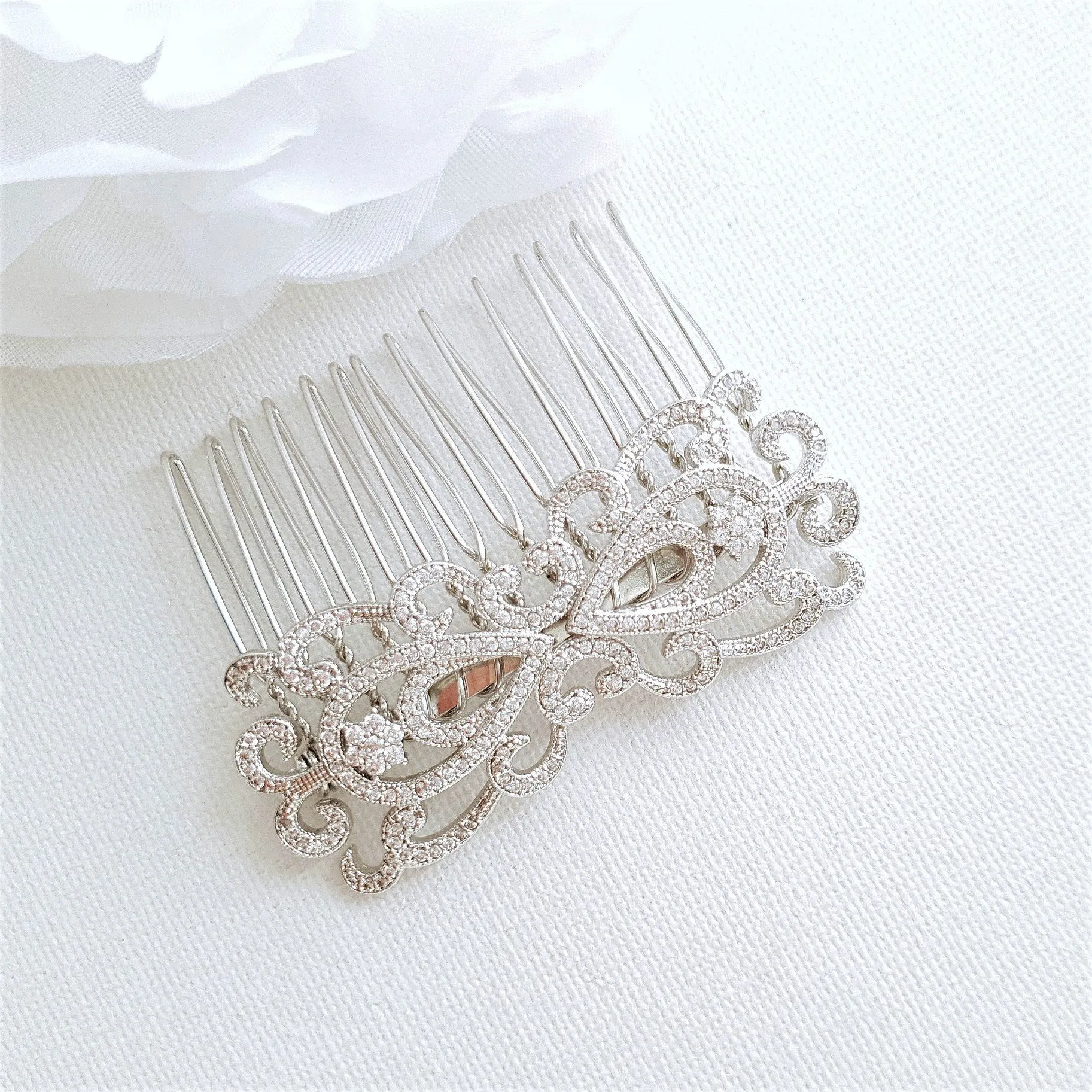 Vintage Bridal Hair Comb-Arletty