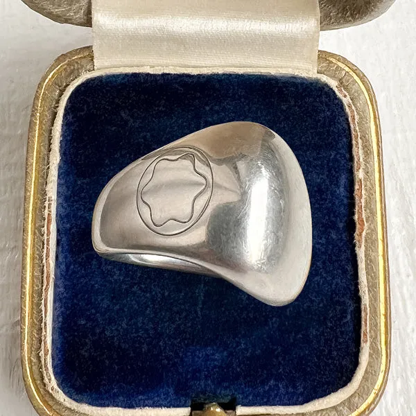 Vintage Montblanc Silver Ring