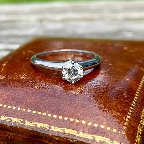 Vintage Tiffany & Co Engagement Ring, RBC 0.57ct.