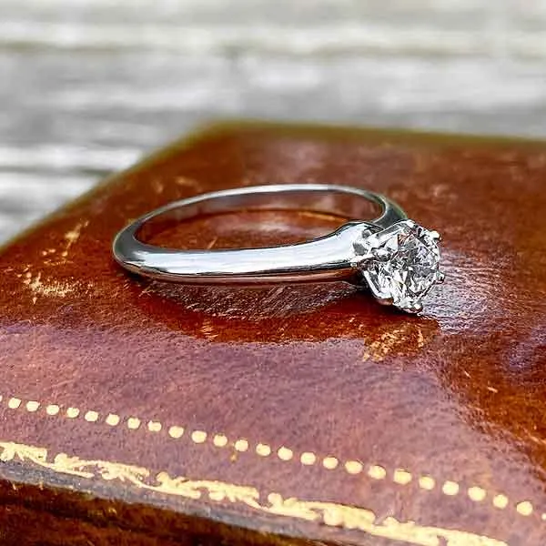 Vintage Tiffany & Co Engagement Ring, RBC 0.57ct.