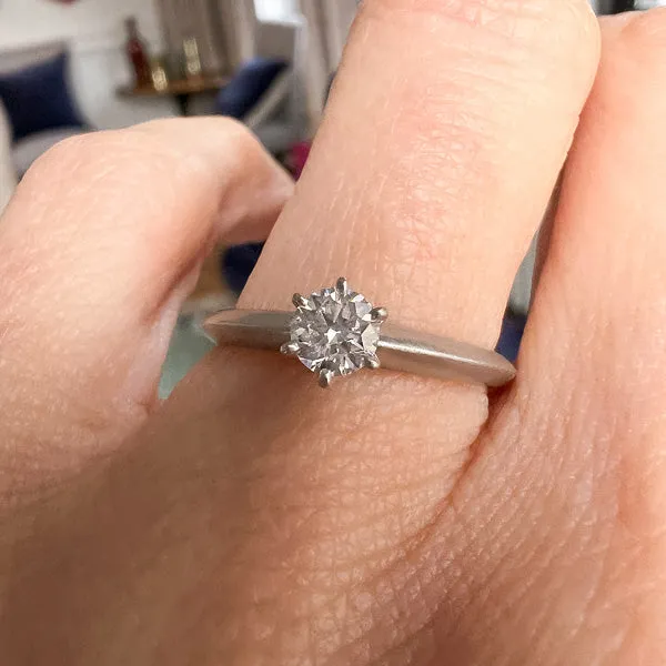 Vintage Tiffany & Co Solitaire Engagement Ring, RBC 0.25ct.